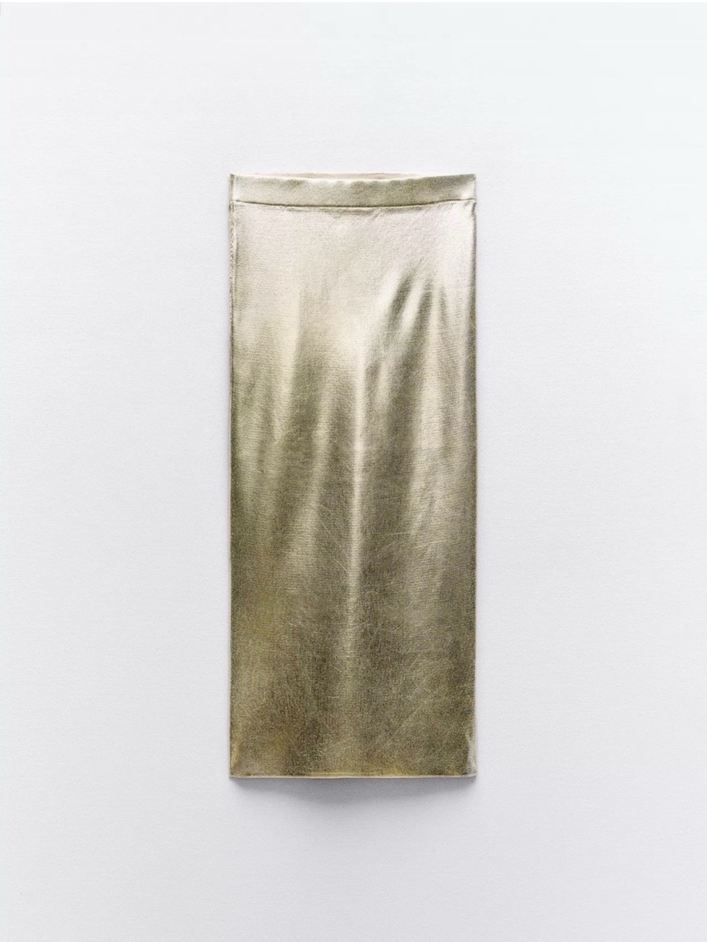 ZARA Gold Metallic Pencil Skirt ✏️
